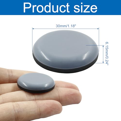 Bivethoi 20 Pcs Furniture Glide Round,Self-Adhesive Sliders Pads Magic Sliders Floor Protectors Sofa Glides for Wood, Ceramic Tile Floor(30mm) - size: 1-5/16", Round