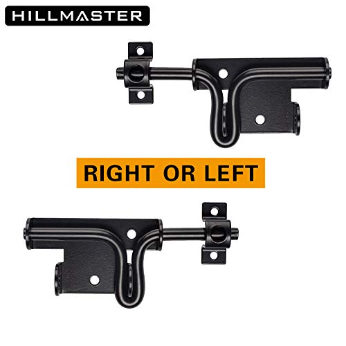 Slide Bolt Gate Latch for Wooden Fence Outdoor Gate Latch Lock with Padlock Hole, Heavy Duty Sliding Fence Door Lock, Black Barrel Bolt Latches for Wood Vinyl Fence,Gate Hardware for Barn Shed,4 Pack - size: 4 Pack