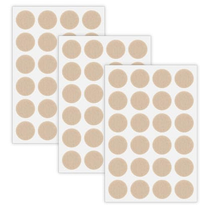 96 Pcs Felt Furniture Pads for Hardwood Floors, Self Adhesive Chair Leg Floor Protectors Non Slip Anti Scratch Felt Pads for Furniture Feet, 3/4" Round, Beige