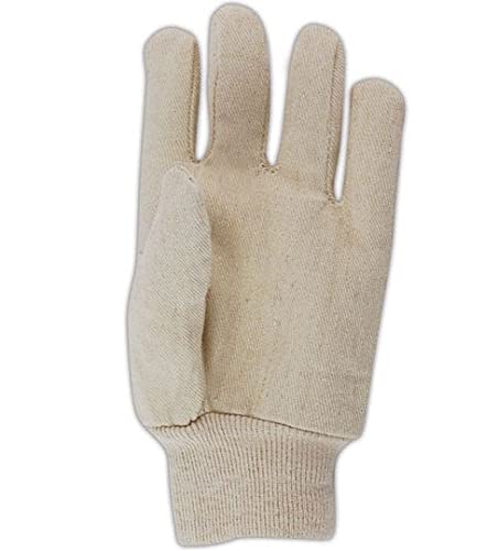 MAGID T89 MultiMaster T89 Wing Thumb Canvas Gloves, 8 oz, Cotton Poly Blend, Men's (Fits Large), Natural (24 Pairs) - size: 9/L, style: 24 Pairs