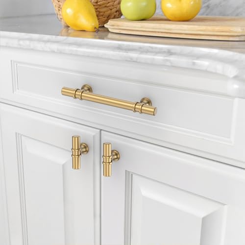 Asidrama 10 Pack 3.75 Inch(96mm) Champagne Bronze Kitchen Cabinet Handles, Cabinet Pulls Kitchen Cabinet Hardware Cupboard Handles Drawer Pulls - color: Champagne Bronze, size: 3.75" Hole Center, style: 10 Pack