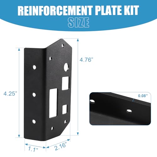 Car Door Handle Reinforcement Plate Kit for OBS Ford F-Series & Bronco 1980-1997, Replacement for F006, F150 F250 F350 Bronco Door Handle Repair Bracket Kit Accessories, 1 Pair