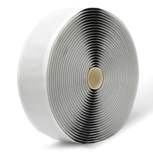 LLPT Butyl Tape Black 2 Inch x 33 Feet 5mm Thickness Water Tight Seal for Leak Proof EPDM RV Repair Window Glass Boat Sealing Roof Pipe Patching(BST5110) - color: Black, size: 2" x 33 Ft
