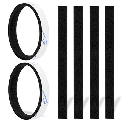 Felt Strips 20Pieces Pack 1/2x 6 Inches Self Adhesive Black Furniture Felt Strips Anti Scratch Heavy Duty 3mm Floor Protector for Rocking Chair for Hardwood Floor - size: 20 Strips 1/2x6 inch