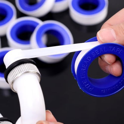 2Pcs Water Pipe Stop Leaks Sealing Tape Sink Drain Pipe Thread Duct Tapes Plumbing Fitting Repair Tool Waterproof PTFE Sealant Tape ﻿ - color: 2Pcs
