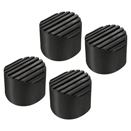 MECCANIXITY Ladder Non-Slip Feet Mat 68mm ID Rubber Round Telescopic Ladder Accessories Pad Cover Cushion for Ladder Protection Black Pack of 4 - size: 68mm