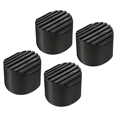 MECCANIXITY Ladder Non-Slip Feet Mat 68mm ID Rubber Round Telescopic Ladder Accessories Pad Cover Cushion for Ladder Protection Black Pack of 4 - size: 68mm