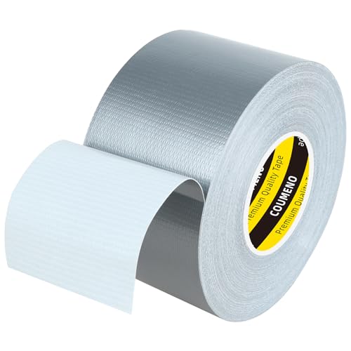 Heavy Duty Single Side Duct Tape,2in x 66FT,Strong Adhesive High Strength,Versatile Mesh Adhesive Tape for Easy Sealing, Repairing and Bonding Indoors and Outdoors,Silver - color: Silver, size: 2inX66FT