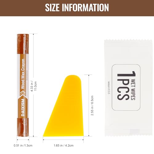 DAIXISM Wood Filler Sticks,12colors Wood Wax Crayons for Scratches, Scuffs, Cracks, and Nail Holes on Wood Furniture, Floors, Cabinets, Tables, and Doors
