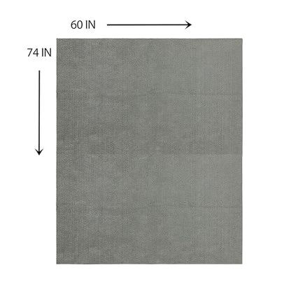 Mohawk Home Oil Spill Moisture Barrier Mat Utility Solid Gray 5' X 6' 2" Other Perfect for Kitchen, Living Room, Kids Room, Dining Room, Hallway, Office, Garage, Entryway, Bathroom, Laundry Room - size: 5' x 6'2" (Rectangular)