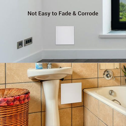 Plastic Access Panel for Drywall - 8x16 inch - Durable Wall Hole Cover Access Door, Plumbing Access Panel, White