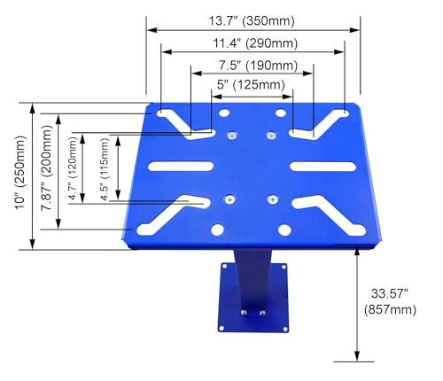 KF3004 Bench Gridner Stand Work Table 13.7”x10” /350x250mm Mounting Plate Bench Vise Stand Belt Disc Sander for Wet Sharpener and polishing Machines