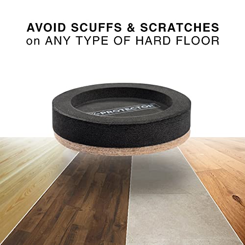 Felt Furniture Sliders for Hardwood Floors X-PROTECTOR 8 PCS 3 ½” - Furniture Slider with Unique Design - Heavy-Duty Furniture Movers for Hard Surfaces - Felt Sliders - Move Your Furniture Easily! - size: 8 Pcs 3 1/2 Inch (New)