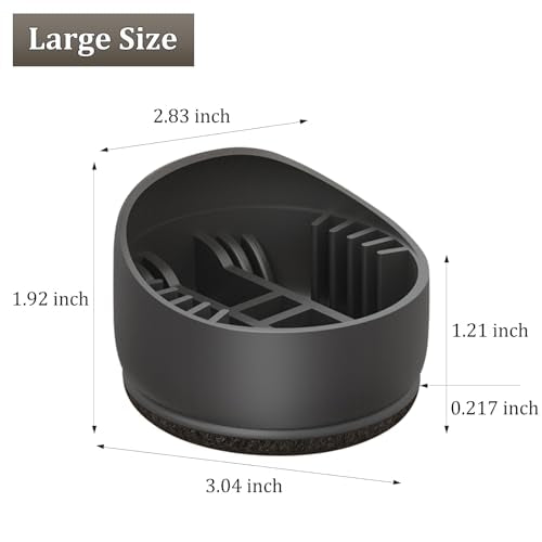5 Pcs Chair Leg Floor Protectors, Caster Cups Furniture Stoppers for Hardwood Floors, Anti Slip Wheel Stoppers for Quiet & Safe Use