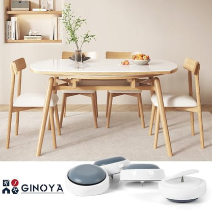 20pcs Stick Furniture Sliders with Nail for Wooden Furniture Legs, 1inch Small Furniture Glides for Carpet Tile Hardwood (Grayish Blue) - size: 1 inch Round