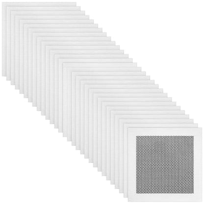 Blulu 30 Pcs 6 Inch Drywall Repair Kit Self Adhesive Mesh Drywall Patches for Holes, Repair Kit for for Aluminum Metal Ceiling Holes Wall Ceiling Tools - size: 6 Inch