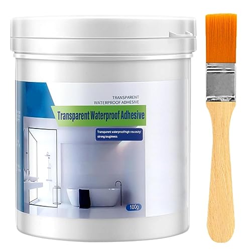 Transparent Waterproof Coating Agent, 100 Grams Super Strong Waterproof Anti-Leakage Agent, Invisible Waterproof Agent Transparent Leakage Protection Glue Repairing Leak Waterproof Adhesive (A) - color: A_100G