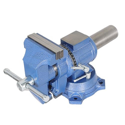 findmall Multipurpose Heavy Duty Multi-Jaw Vise with Swivel Base and Head for Clamping Fixing Equipment - 360-Degree Rotation, Home or Industrial Use (4 inch) - size: 4 inch