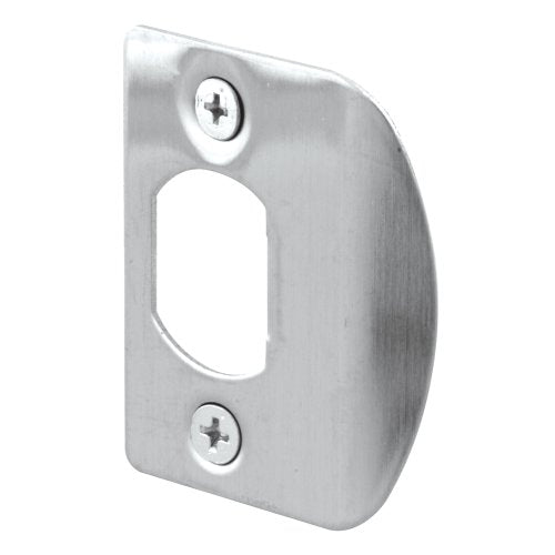 Prime-Line E 2301 Stainless Steel, Dead Latch Door Strike (2 Pack) - color: Stainless Steel