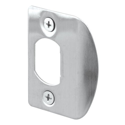 Prime-Line E 2301 Stainless Steel, Dead Latch Door Strike (2 Pack) - color: Stainless Steel