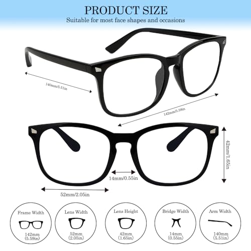 Blue Light Glasses Woman Blue Light Blocking Glasses Mens Blue Light Glasses for Girls Computer Gaming - color: Black, size: 1pc