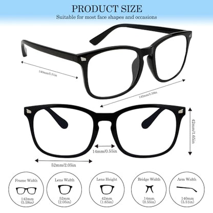 Blue Light Glasses Woman Blue Light Blocking Glasses Mens Blue Light Glasses for Girls Computer Gaming - color: Black, size: 1pc