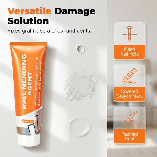 Wall Repair Paste for Cracks and Holes, 2026 New Efficient Drywall Repair Kit with Scraper, Wall Mending Agent for DIY, Portable Drywall Patch Kit for Home Improvement (3)