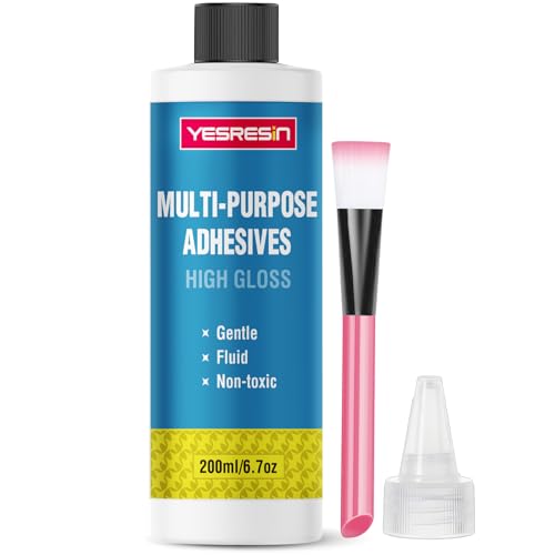 Multi-Purpose Adhesive 200ml Fast-Drying High-Bond Glue - Safe Non-Toxic for DIY Crafts, Home Repairs, Office & Hobby Projects (Works on Wood, Metal, Plastic)