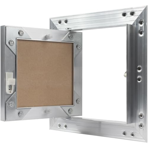6" x 6" Waterproof Drywall Access Panel, Tileable and Paintable Ceiling and Wall Access Panel for Drywall, Wire Cover for Wall Covering Panels, Push to Open, Flush-Mount Wall Hole Cover - size: 6x6 Inch