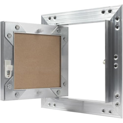6" x 6" Waterproof Drywall Access Panel, Tileable and Paintable Ceiling and Wall Access Panel for Drywall, Wire Cover for Wall Covering Panels, Push to Open, Flush-Mount Wall Hole Cover - size: 6x6 Inch