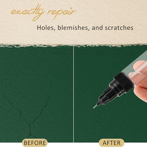 Touch Up Paint & Oil Pen, 20ml 3-Pack with Brush, Precision Tip & Shaker Ball, Refillable Tool for Precise Wall Repair, Furniture Scratches, and Lubricating Gears/Chains in Tight Spots
