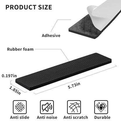 4 Pack Premium Furniture Pads, Furniture Gripper, Stoppers, Non-Slip Pads Silders, Foot Cover for Desk, Chair, Hardwood Floors (4)