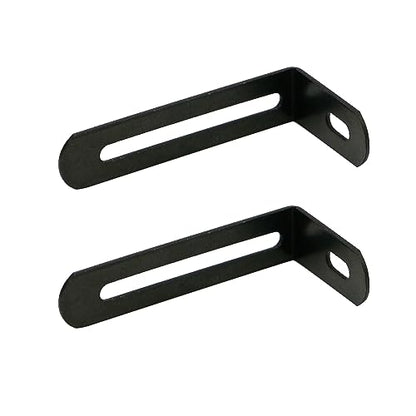 KUMGROT 10pcs Stainless Steel Shelf Bracket Adjustable L Bracket Corner Brace 90 Degree Corner Bracket with Slot Heavy Duty 63 x 32.5 x 15mm/2.48 x 1.28 x 0.59in Black - size: 63mm, style: L-shaped Brackets