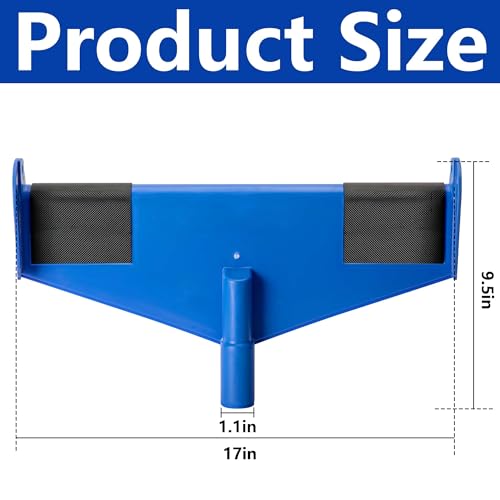 2 Pcs 17 Inch Gutter Ladder Safety Rest-Non-Slip Gutter Guard Ladder Stabilizer-Ladder Safety Helper for Gutters and Roof Safety Protection