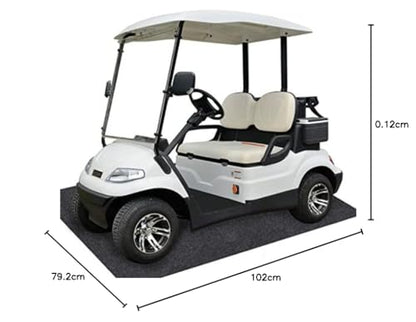 Garage Floor Matting 6.6x8.5 Feet Oil Absorbent Large Rubber Mat Waterproof Rubber Backing Layer Golf Cart Garage Mat Protects Floor from Spills Stains Oil Drip Pan for Under Car (6.6x8.5 Feet) - size: 6'7" x 8'6" (Rectangular)