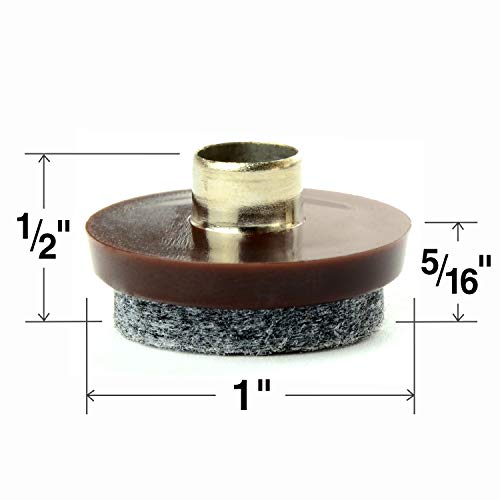 Nail On Felt Pads X-Protector - 48 Felt Furniture Pads – 1" Chair Felts Pads for Furniture Feet - Floor Protectors for Furniture Legs - Best Heavy Duty Felt Chair Pads for Hardwood Floors!