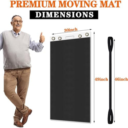 Appliance Slider with Pull Strap,Heavy Duty Moving Mat Furniture Sliders for Ultimate Floor Protection Appliance Moving Mat Glides Easily 49" X 30" - size: 49" X 30"