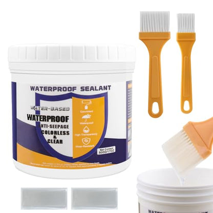 Invisible Waterproof Agent, 17.63oz Transparent Polyurethane Waterproof Coating Anti-Leakage Repairing Adhesive for Roof Walls Bathroom Kitchen Indoor Outdoor - color: Transparent-17.63oz