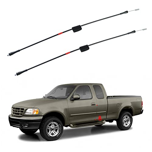 Rear Door Lower Latch Cables compatible for Ford F150 1997-2003 Heritage F150 2004 F250 1997-1999 Left & Right Back Door Lower Latch Cables Repair Kit 23.5 Inch - size: Rear Door Lower Latch Cables