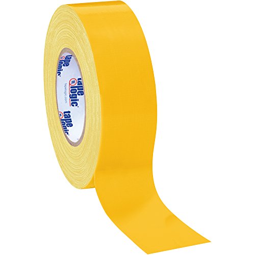 Aviditi (3 Rolls) Tape Logic 2 Inch x 60 Yards Multipurpose Duct Tape, Yellow, 10.0 Mil Thick - for Temporary Repairs, Labeling, Patching, Marking and Social Distancing - color: Yellow, style: 3 Pack
