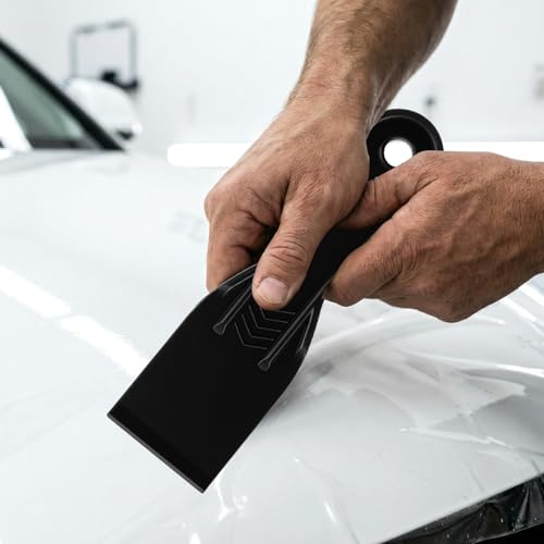 6 Pcs Plastic Putty Knife, 7" x 2" Flexible Paint Scraper Tool, Spackle Knives & Paint Scraper, Putty Knives Set for Drywall Repair, Patching, Plastering, Painting, Caulking, with 50 Disposable Gloves