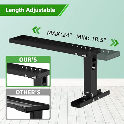 Ladder Leveler Heavy-Duty Stabilizer & Leveler, Adjustable Height/Length for Extension Ladders, Non-Slip Feet(Silver)