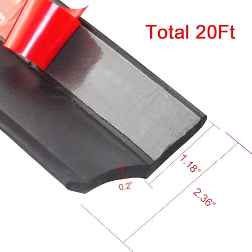 DGSL Universal Garage Door Seals Bottom Rubber, Garage Door Rubber Seal Strip Replacement, Weatherproofing Garage Door Weather Stripping with Nails (33 Feet) - size: 33 Feet