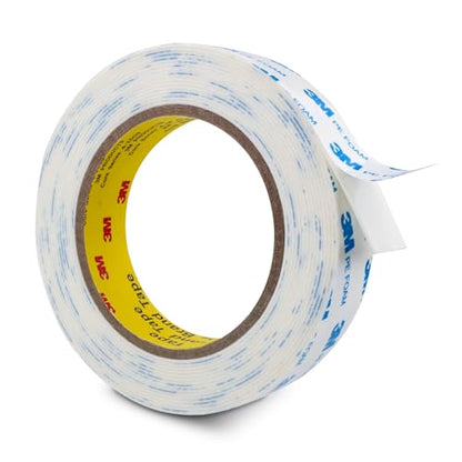 3M Double Sided Tape 1"×16.5Ft, No Damage Double Sided Wall Tape, Heavy Duty PE Foam Mounting Tape Removable Waterproof for Home Office Decor Crafts Arts DIY Paint Picture Poster - size: 1.0"x16.5ft