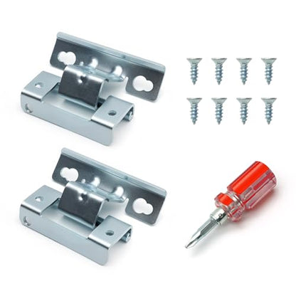 2-Pack WE01X25317 Dryer Door Hinges Replacement for GE Dryer, Upgraded Steel Door Hinge Assembly with Installation Tools, Replaces AP6032615 PS11763047 4466992