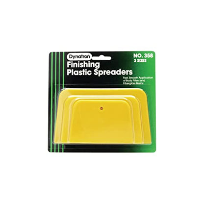 3M Dynatron, 358, 1 Pack of 3 Spreaders, 4”, 5” and 6”, Used for Spreading of Fillers, Caulks, Glazes and Putties