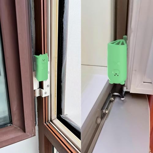 Door Pinch Guard,Slam Stoppers,Soft Stopper Hinge,Hanging Rubber Wedge,Green,2PCS - color: Greenx2