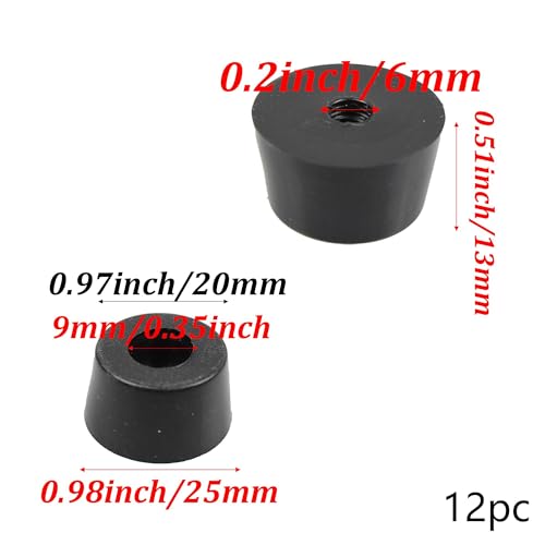 Rubber Cone-Shaped Machine Foot Shock-Absorbing pad, Instrument Chassis pad,Table and Chair Anti Slip Foot pad - size: 25*20*13