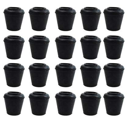 Rubber pad Circular Table Foot Cover Chair Foot Cover Silent Furniture Table and Chair Anti Slip Cover 12 mm （1/2 inch） - size: 12mm-20pack