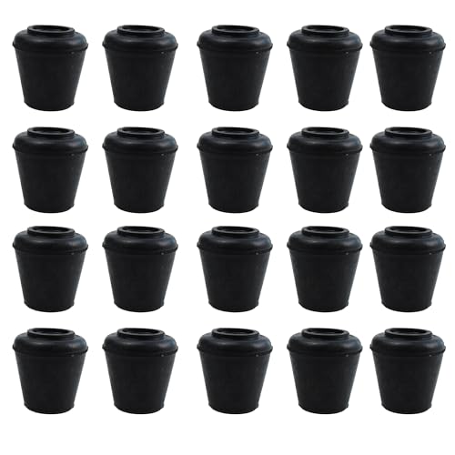 Rubber pad Circular Table Foot Cover Chair Foot Cover Silent Furniture Table and Chair Anti Slip Cover 12 mm （1/2 inch） - size: 12mm-20pack